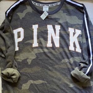 Vs PINK Camo Crewneck Sweater